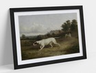 EDMUND BRISTOW, POINTERS IN A LANDSCAPE -FRAMED WALL ART POSTER PRINT 4 SIZES