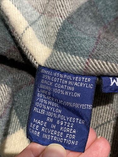 Vintage Mighty Mac Men’s Jacket American Country Flannel Wool Lined Sz Medium - Picture 5 of 14