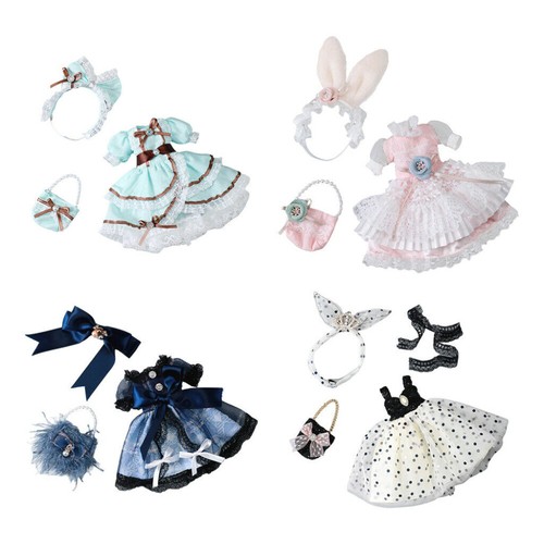 1/6 BJD Dolls Clothes Set Accessories For 12" Doll Full Set Clothes DIY Dress Up - Picture 3 of 53