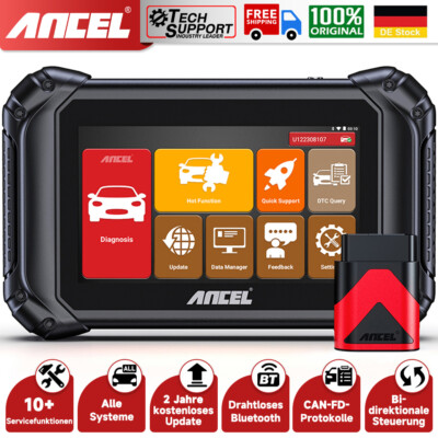 ANCEL V5 BT profi KFZ Diagnosegerät Auto OBD2 Scanner ALLE SYSTEM TPMS EPB ABS