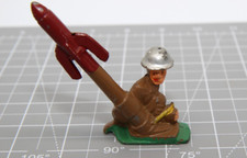 Vintage Barclay Manoil Toy Soldier Launching Rocket