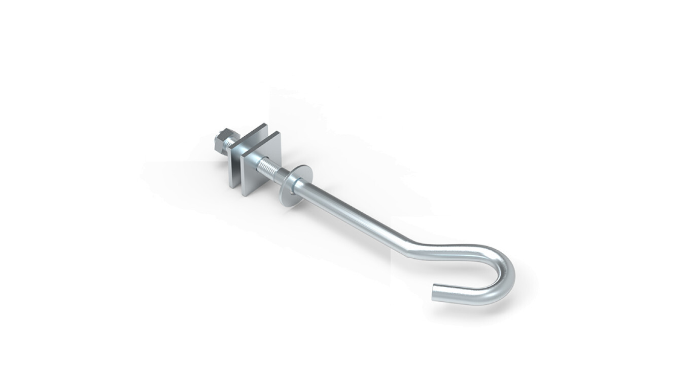Hook bolt 16mm 150mm 75.2 OC / 97500201 / /T2UK