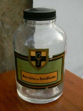 Flasche Apotheke Glas Borat Von Natrium