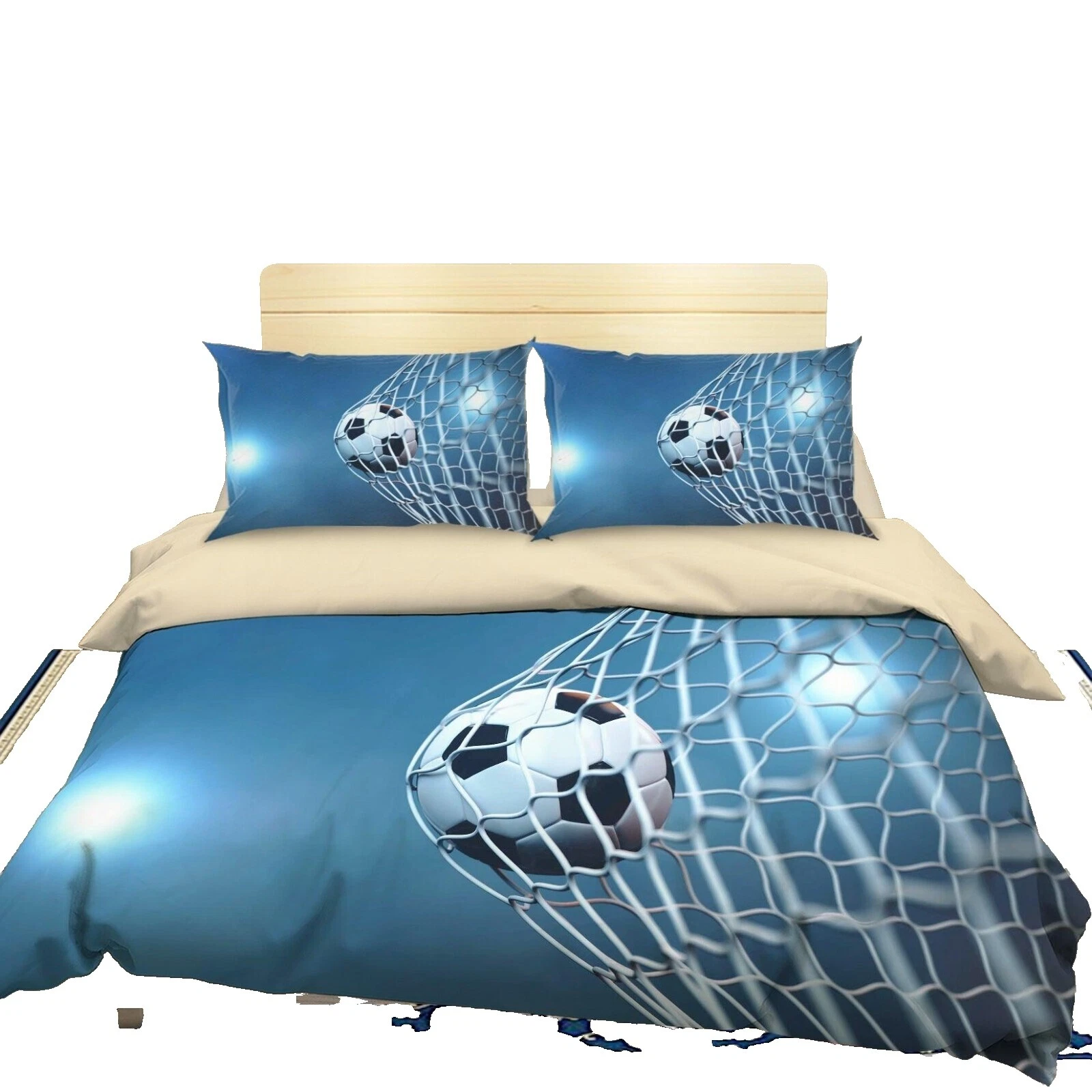Fútbol de microfibra Fundas de edredón y Juegos de Cama