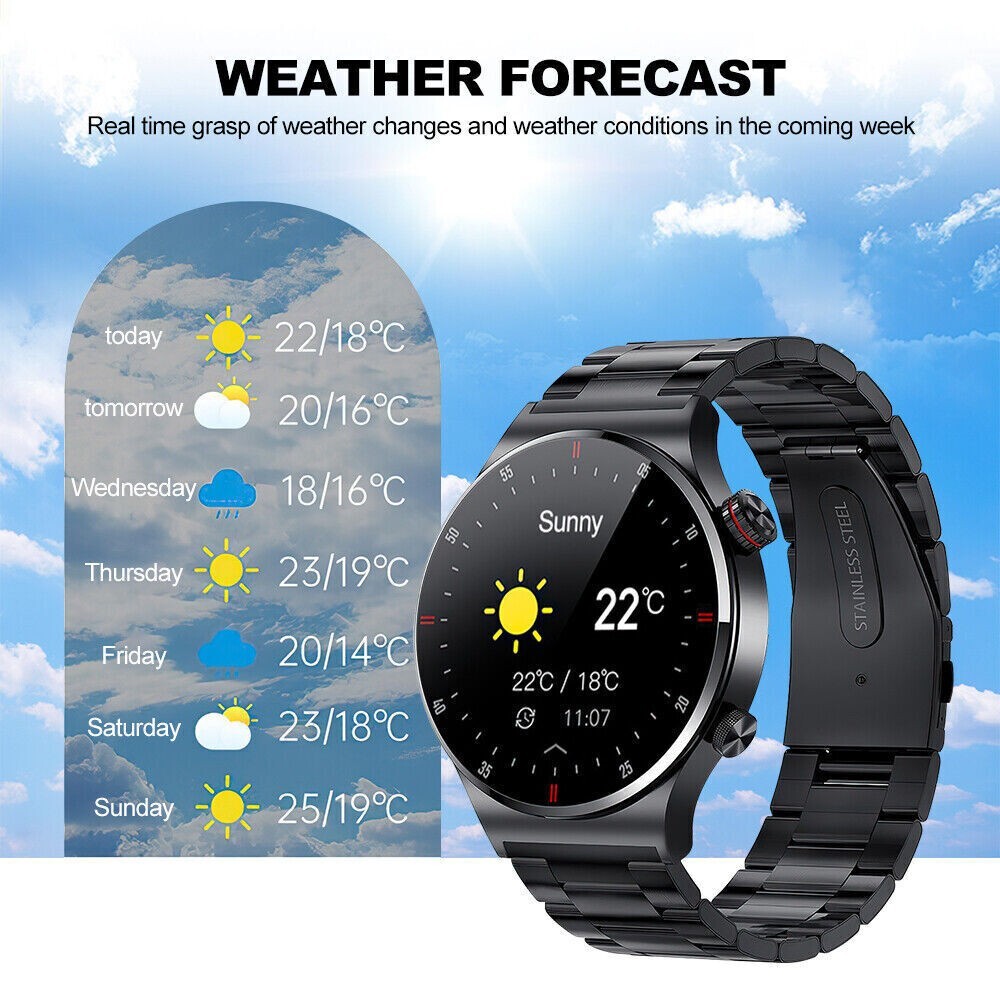 Bluetooth Call Smart Watch Men Heart rate NFC Waterproof Sports Fitness
