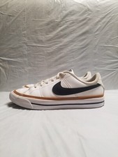 Nike Court Legacy GS White/Black/Desert Ochre Size 4.5 Youth Pre-Owned