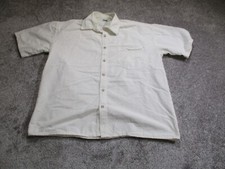 Vintage Button Up Shirt White Mens XL Extra Large 90s Simple Basic