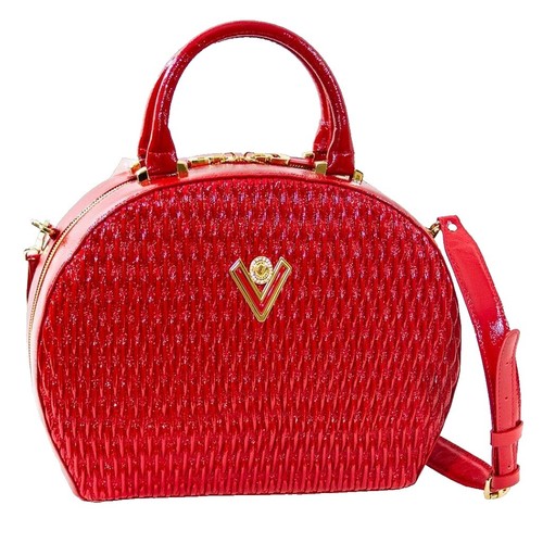 VALENTINO Vintage Black Quilted Nylon 2way Handbag Gold Hardware 