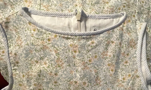 Maria Casero Ditsy A-Linien-Kleid mit Blumenmuster - blau/weiß - neu mit Etikett Mädchen 12 - Bild 3 von 5
