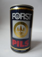 BIRRA FORST PILS LATTINA BARATTOLO VINTAGE BEER CAN vuoto ma sigillato