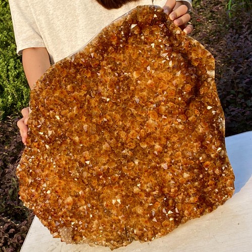 Piedra de cuarzo amarillo natural 60,34 lb racimo de cristal piedras curativas mineral - Imagen 10 de 13