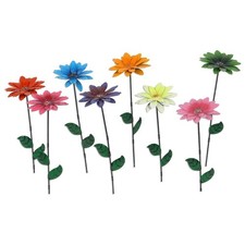 Blumen Garten Pfahl Metall Eisen Wetterfest Rustikales Design 1tlg oder 8tlg Set