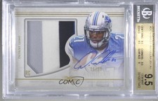 2015 Topps Definitive Collection 25/50 Ameer Abdullah BGS 9.5 GEM MINT Auto 2ea