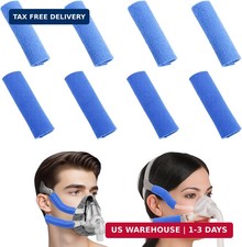 CPAP Strap Covers for Headgear 8Pcs, Washable Bamboo Fleece Pads for Face Comfor