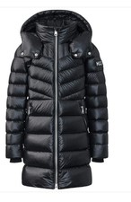 Mackage Girls Larena Coat Jacket Parka Black 12y NWT