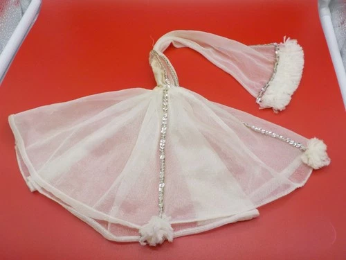 Vintage Superstar Barbie Spotlight on Romantic White #9836 Chiffon Over Dress