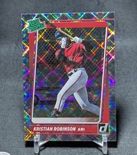 Kristian Robinson Rated Prospect Silver Diamond 2021 Donruss #RP-8 Diamondbacks