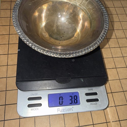 Sterling By Rank M Whiting Weighted And Re Enforced Nut Candy Finish Bowl 4010 - Afbeelding 21 van 23