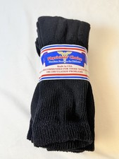 Six Pairs Physicians Choice Diabetic Over The Calf Crew Socks Size 10-13