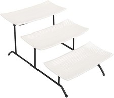 3 Tier Serving Platter Set Ceramic Cake Stand Dessert Display Party Tray White