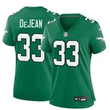 WOMEN Cooper #33 DeJean Stitched Jersey Kelly Green/Green/Black/White