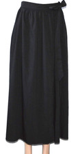 EXLURA Women Maxi Skirt Side Split High Tie Waist A Line Long Skirt Size Medium