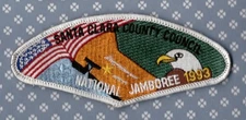 JSP  SCCC Santa Clara Council    -Mint-  Wht Bdr  National Jamboree 1993