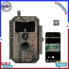 GardePro E6 Trail Cam, Without Glow Night Vision, Waterproof, 48MP 1296P