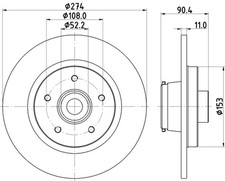2x HELLA PAGID Bremsscheibe PRO 8DD 355 133-851 für MERCEDES CITAN W415 Mixto 2 2x HELLA PAGID Bremsscheibe PRO 8DD 355 133-851 für MERCEDES CITAN W415 Mixto 2