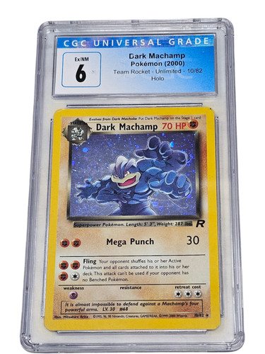 Dark Machamp (Unlimited) graded CGC 6 for sale on eBay