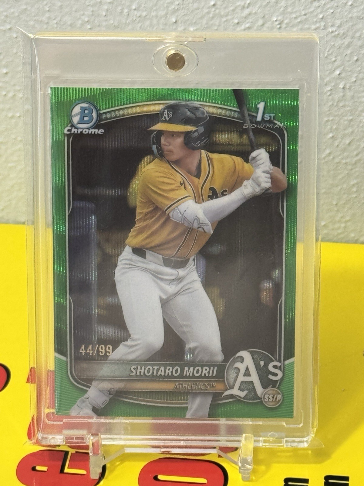 Shotaro Morii 2025 1st Bowman Chrome Green Wave Refractor /99
