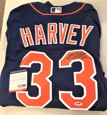 Matt Harvey Mets Autographed jersey PSA/DNA certified FREE SHIPPING