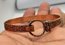 1 Pc Pure Copper Bangles Men Women Bracelet Bangle, Healing Bangle Cuff Solid