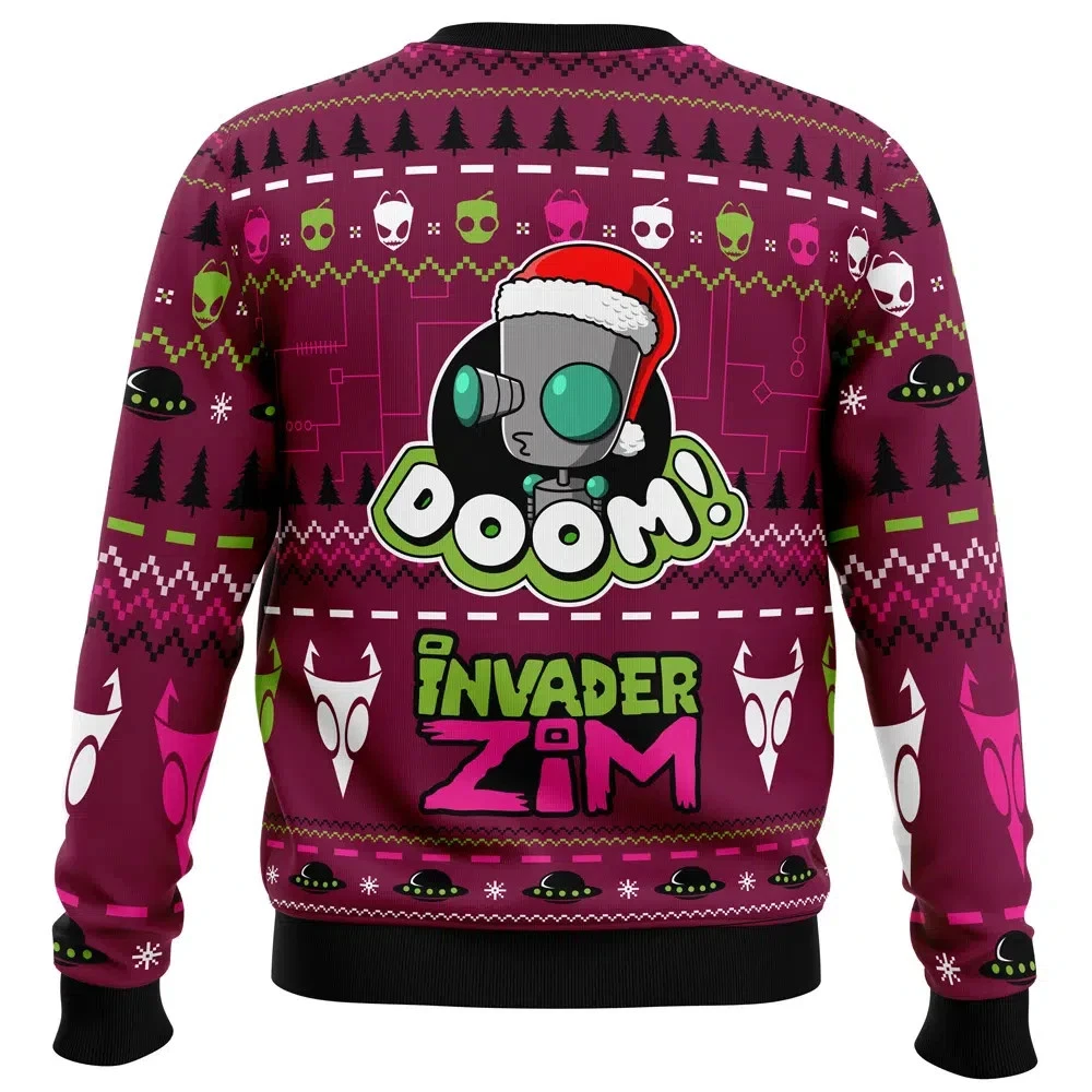 Dooom Invader Zim Ugly Christmas Sweater