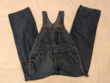 Vintage Big Mac Bib Overalls Mens 40x30 Blue Denim Square Back Bak Workwear