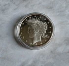 PEACE DOLLAR DESIGN 1 TROY OUNCE .999 SILVER ROUND BULLION COIN    1 round