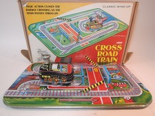 ++ K81 Blechspielzeug Tin Treasures Cross Road Train 23x14cm OVP - Top Zustand