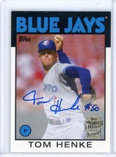 2020 Topps Archives - Tom Henke Fan Favorites Autograph - Toronto Blue Jays