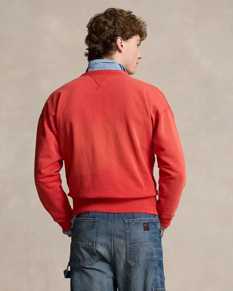 Polo Ralph Lauren Vintage Fit Long Sleeve Crewneck Fleece Graphic