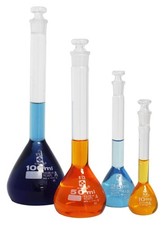 Vee Gee Scientific 202GK-004 Class A Volumetric Flask Glassware Kit in 4 Capa...