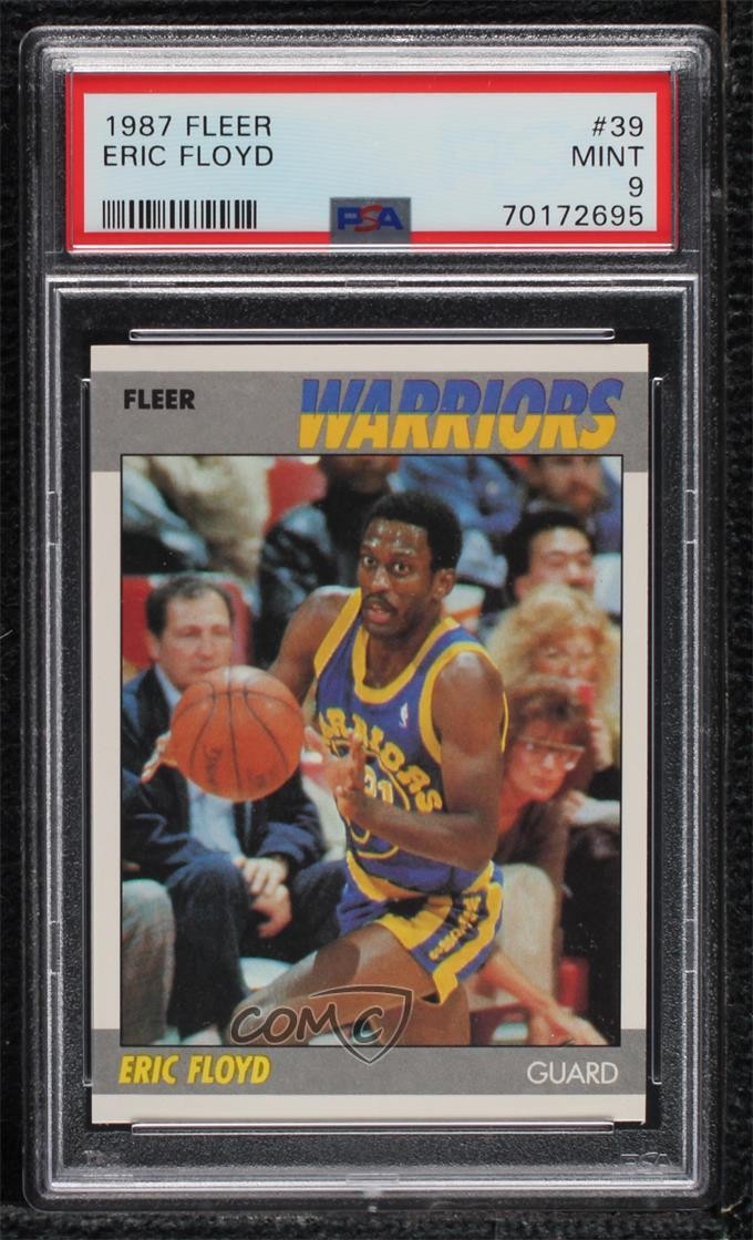 1987-88 Fleer Sleepy Floyd Eric Floyd #39 PSA 9 MINT s6i