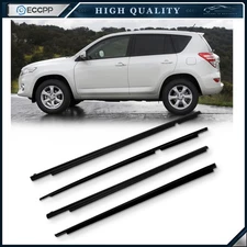 For 2009-2012 Toyota RAV4 Front & Rear Door Window Seal Belt Molding