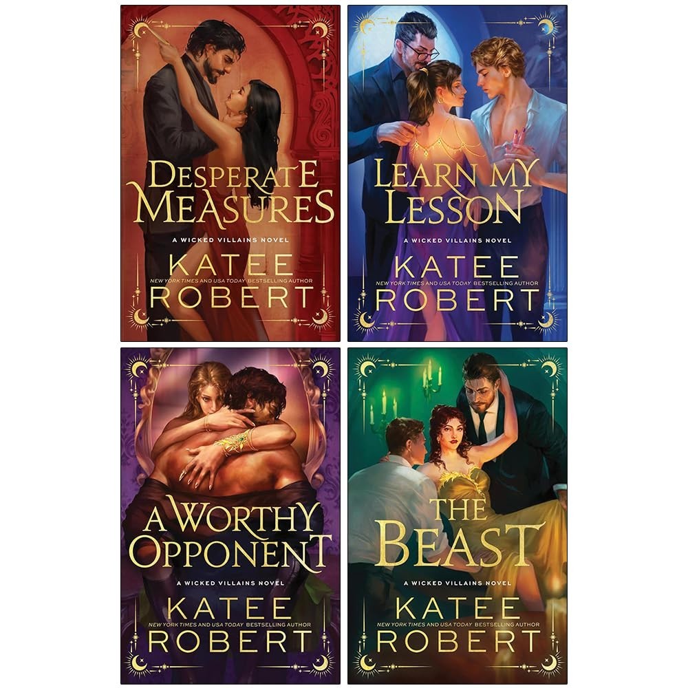 Wicked Villains Series 4 Books Collection Set By Katee Robert  Learn My Lesson