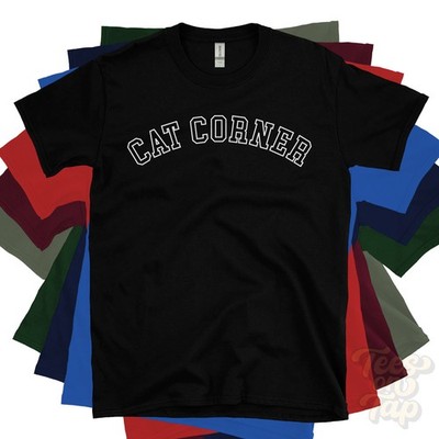 CAT CORNER T-SHIRT RETRO VARSITY STYLE tennessee obion