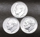1947 P-D-S 10c SILVER Roosevelt Dimes, Year Set. CH BU  (R194)