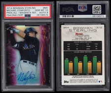 Michael Conforto New York Met 2014 Bowman Sterling PSA DNA Auto 10 2017 All-Star