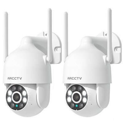 ARCCTV 3MP WIFI Pan/Tilt Security Camera System Wireless CCTV Outdoor Home IP65