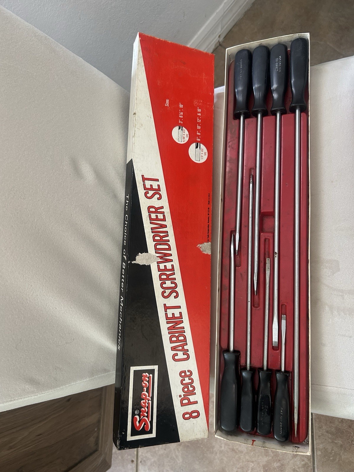 Snap On 8pc Cabinet Screwdriver Set | eBay