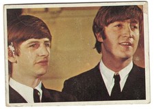 1964 TOPPS # 47 THE BEATLES COLOR CARD - RINGO STARR - JOHN LENNON -  LOOK !!!!