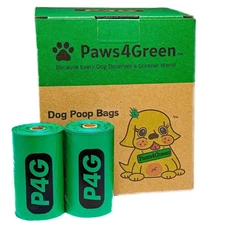100% Certified Home Compostable Poop Bags (90Count 6 Rolls), Extra Thick (20 ...